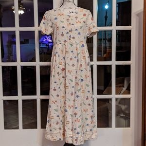 Land's End linen cotton tea party dress 6